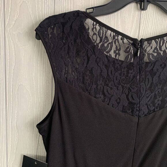 Ellen Tracy Black Beaded Sleeveless Dress Size 8 NWT - Picture 5 of 5